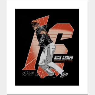 Nick Ahmed San Francisco Number Posters and Art